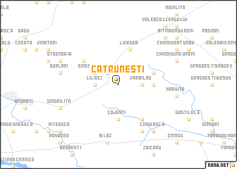 map of Cătruneşti