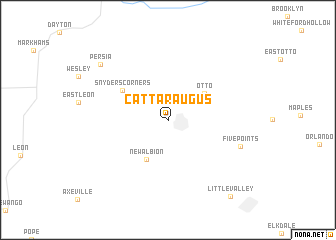 map of Cattaraugus