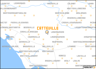 map of Catteville