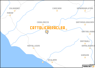 map of Cattolica Eraclea