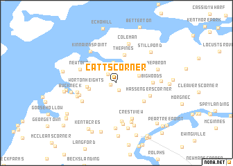 map of Catts Corner