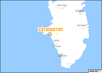 map of Catungatan