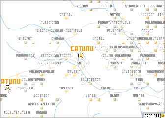 map of Cătunu