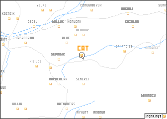 map of Çat