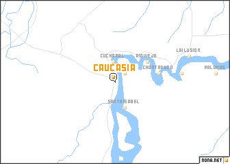 map of Caucasia