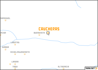 map of Caucheras