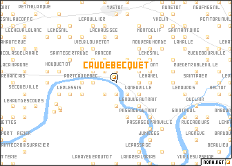 map of Caudebecquet