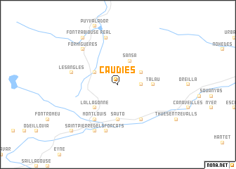 map of Caudiès
