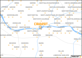 map of Caudrot