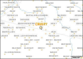 map of Caudry