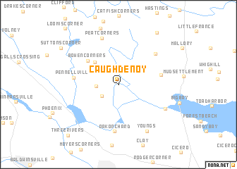 map of Caughdenoy