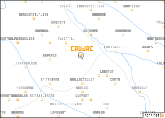 map of Caujac