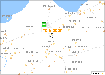 map of Caujarao