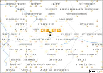 map of Caulières