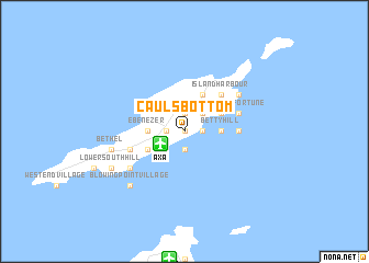 map of Cauls Bottom