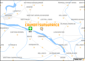 map of Caumont-sur-Durance