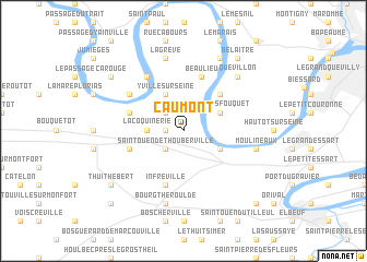 map of Caumont