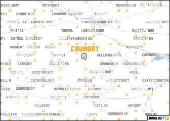 map of Caumont