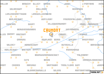 map of Caumont