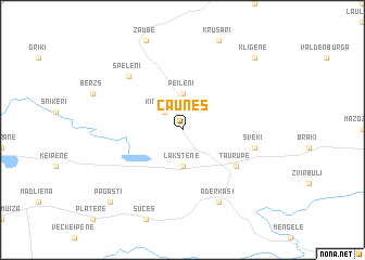 map of Caunes