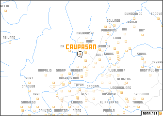 map of Caupasan