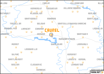 map of Caurel