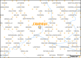 map of Caurieux