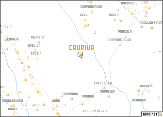 map of Cauriua