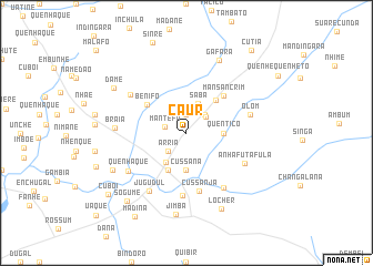map of Caur