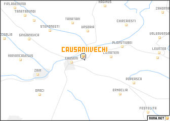 map of (( Căuşanii-Vechi ))