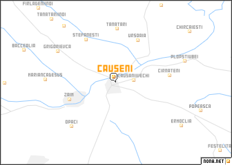 map of Căuşeni