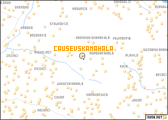 map of Cauševska Mahala