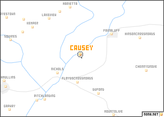 map of Causey