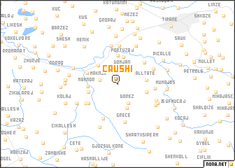 map of Çaushi
