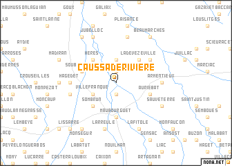 map of Caussade-Rivière