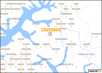 map of Caussara