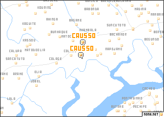 map of Causso