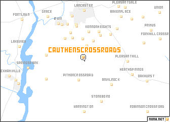 map of Cauthens Crossroads