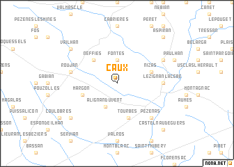 map of Caux