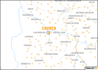 map of Cavaca
