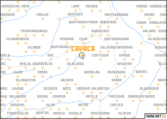 map of Cavaca