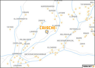 map of Cavache