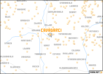 map of Čavadarci