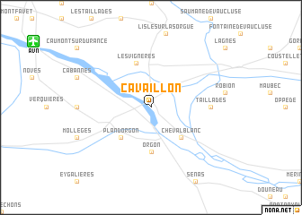 map of Cavaillon