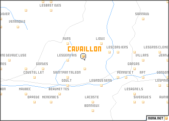 map of Cavaillon