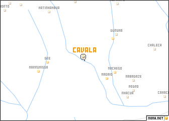 map of Cavala