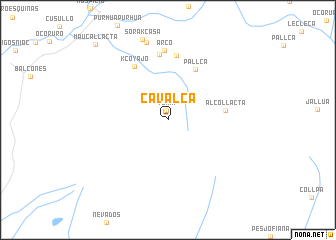 map of Cavalca