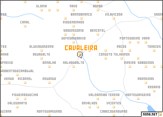 map of Cavaleira