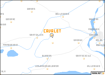 map of Cavalet