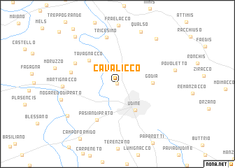 map of Cavalicco